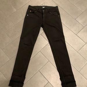 Hudson Collin Skinny Jeans - Black - Size 28